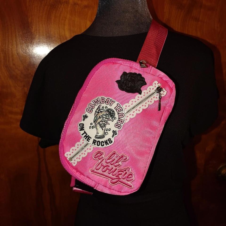 Cowboy Tears Custom Cross Body Pink Bag